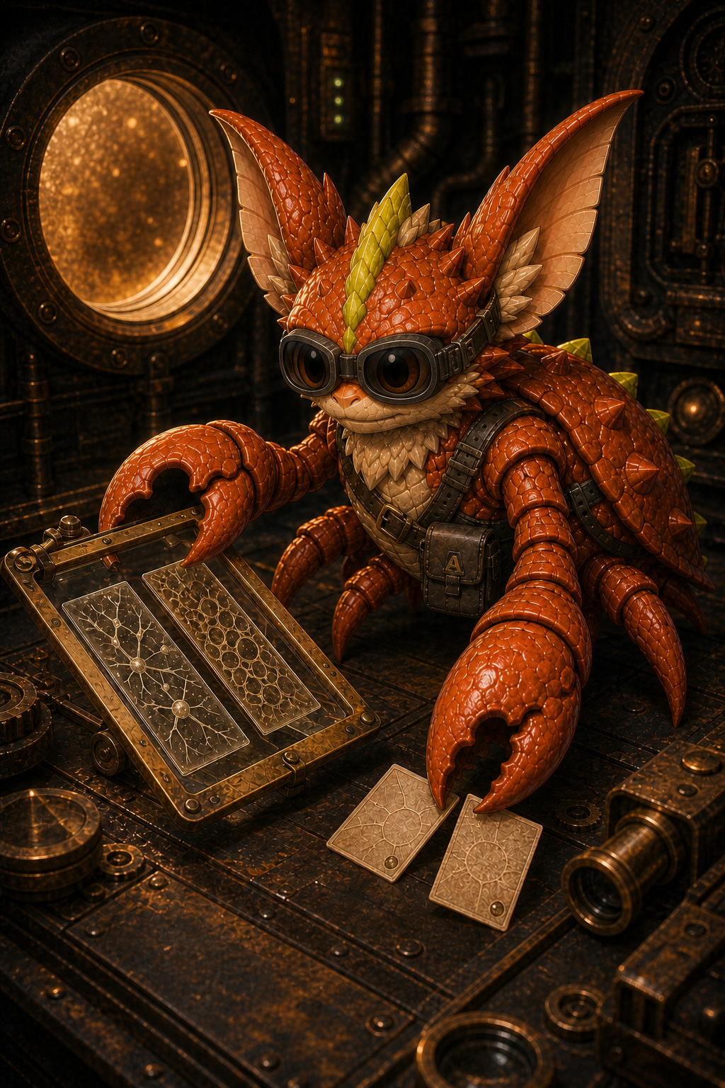 Analyzer Clawblin examining market-state panels